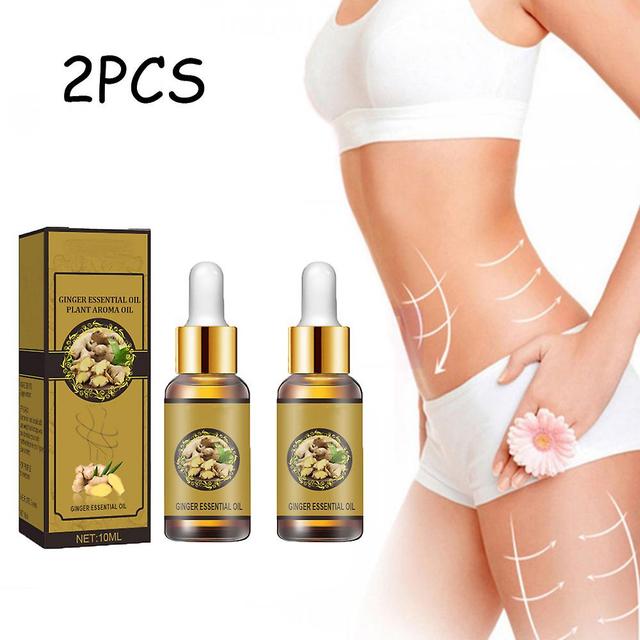 Onxe 2pcs Ginger Slimming Essential Oil Slimming Fat Mass Massage Oil Slimming Massage Oil Burning Fat Beauty Health Care Body Care on Productcaster.