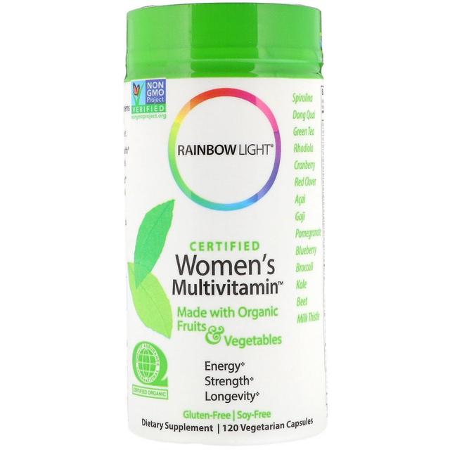 Rainbow Light, Multivitamínico Feminino Certificado, 120 Cápsulas Vegetarianas on Productcaster.