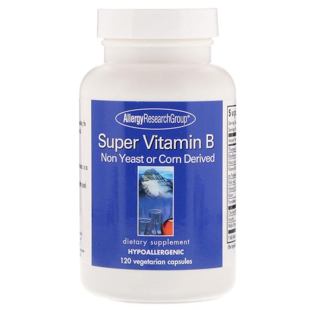 Allergy Research Group, Super Vitamin B Complex, 120 Vegetarian Capsules on Productcaster.