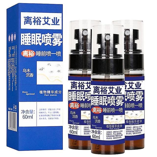 3pcs Wu Mu Chen Xiang Sleep Mist Ebony Agarwood Sleep Spray Fall Asleep Fast 60ml Aromatherapy Sleep For Room Linen Deep Sleep Spray on Productcaster.