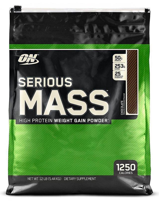 Optimum Nutrition Optimal ernæring Alvorlig Masse Vægt Muskel Gain kalorie rige protein - 5,45 kg Vanille on Productcaster.