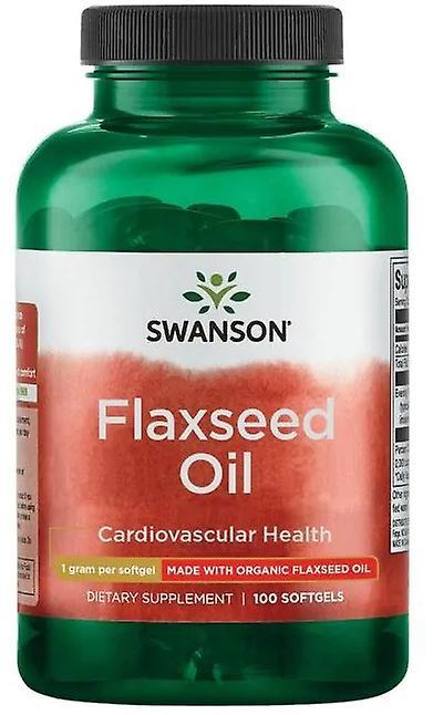 Swanson Flaxseed Oil 1000 mg 100 Capsule on Productcaster.