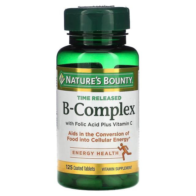 Natures Bounty Nature's Bounty, B-Complex, Time Released, 125 Coated Tablets on Productcaster.