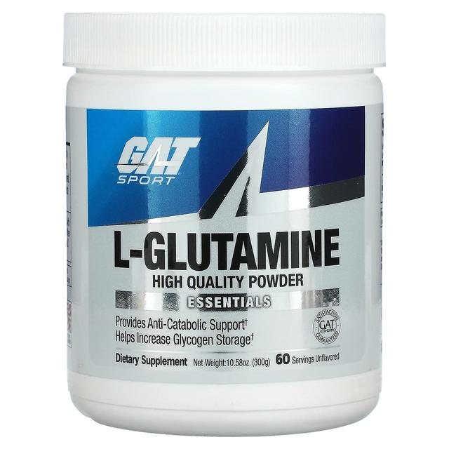 GAT, L-glutamin, Ikke-aromatiseret, 10,58 oz (300 g) on Productcaster.