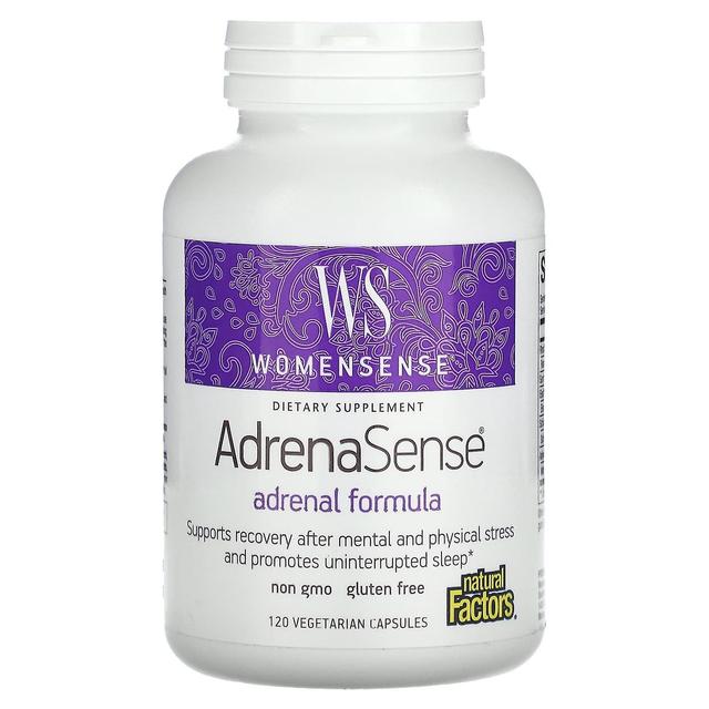 Natural Factors Fatores Naturais, WomenSense, AdrenaSense, Fórmula Adrenal, 120 Cápsulas Vegetarianas on Productcaster.