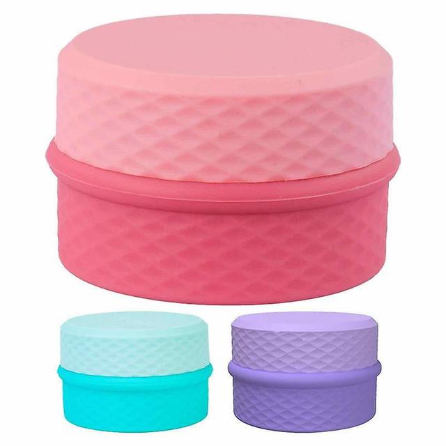 Initially Empty Makeup Up Jars Leakproof Travel Makeup Bottles Daily Essential For Storing Lotions Cream Shampoos Powders Silicon Jar Blue on Productcaster.