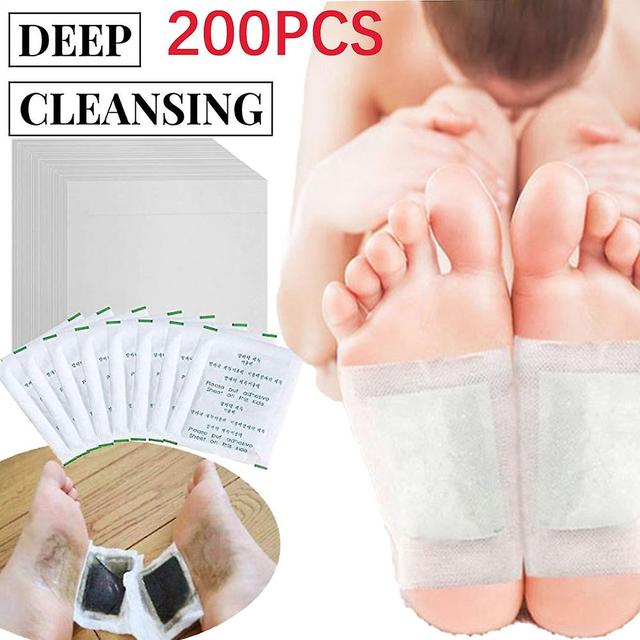 Snniv 200pcs Foot Sticker Detox Foot Pads Organic Herbal Cleansing Patches Body Toxin Detoxification Feet Pad on Productcaster.