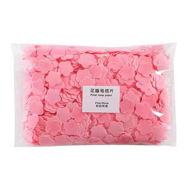 Bath Hand Washing Slice Student Children Carry Flakes Washing Tablet Portable Soap Paper Disposable Rose on Productcaster.