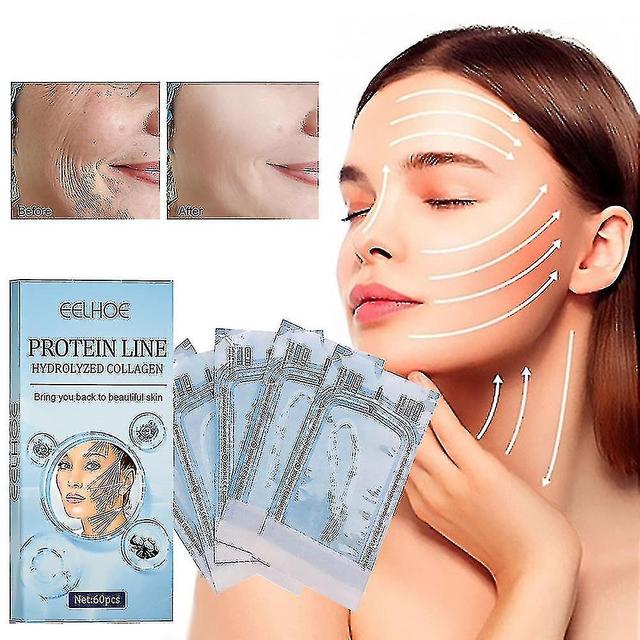 Face Filler Absorbable Collagen Protein Thread Face Lift Plump Silk Fibroin Line Hot60pcs/set Qxuan on Productcaster.