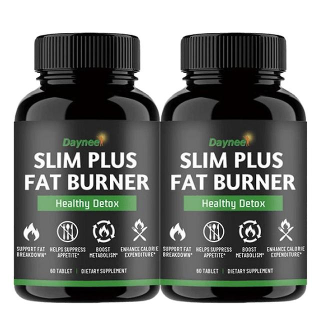 Fat Burning Dietary Supplement Healthy Vegan Detox Slimming Herbal Capsules-60 Capsules 2PCS on Productcaster.