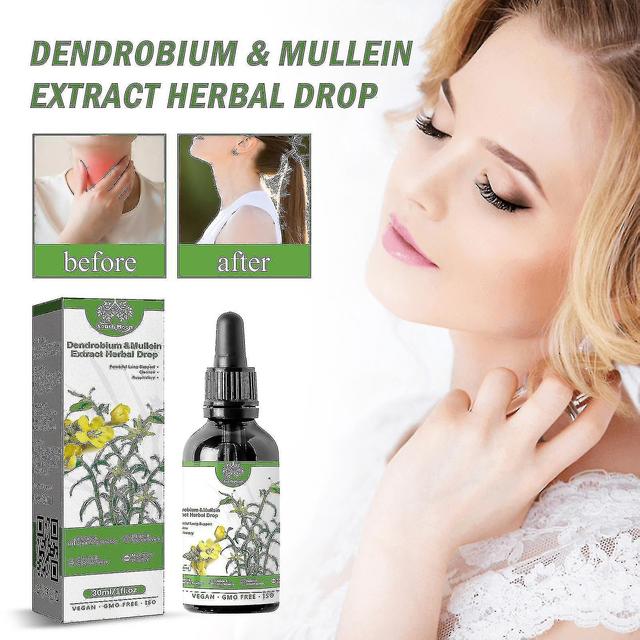 30ml Potente Lung Cleanse Dendrobium & Estratto di verbasco Potente Lung Cleanse Respiratorio Herbal Drops on Productcaster.