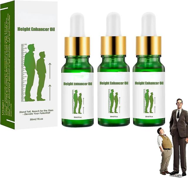 High Growth Essential Massage Oil, Height Growth Foot Oil, Natural Herbal Heightening Essential Oil, Healthy Heights Growth Oil 3pcs on Productcaster.