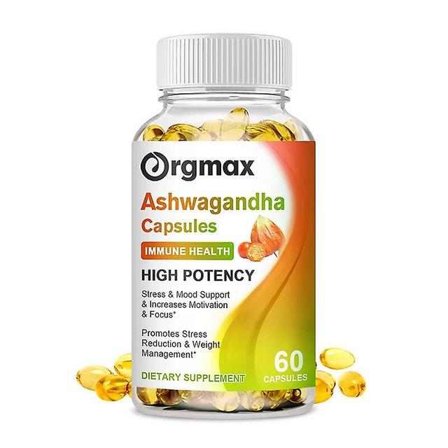 Ashwagandha-Extrakt-Kapseln, verbessern den Schlaf, Antioxidans, stärken die Immunität, senken Lipide, reduzieren Stresshuamade Huamade 60pcs on Productcaster.