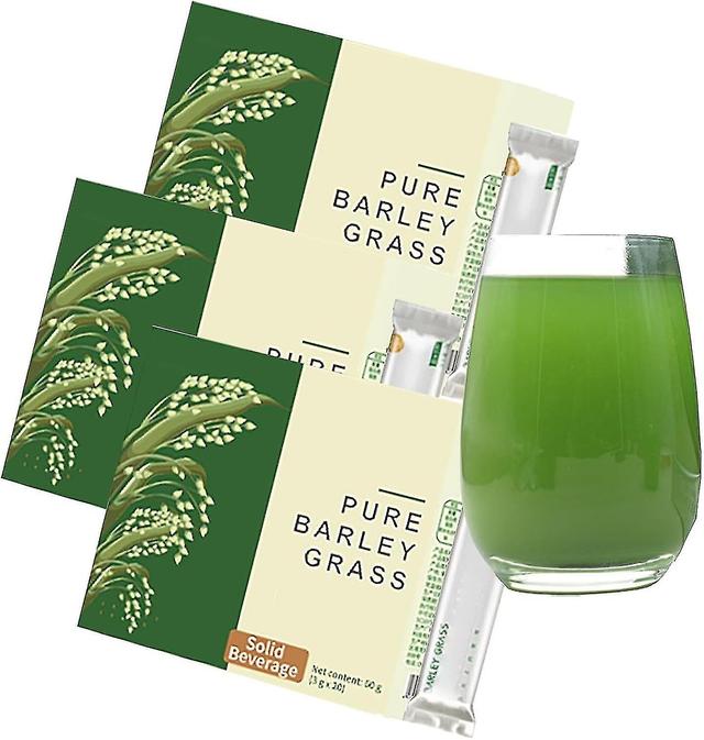 Organic Barley Grass Juice Powder - Pure Fiber-rich Superfood For Digestion - No Additives 3 pack on Productcaster.