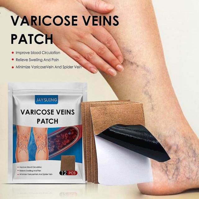 Jiuhaodian Jaysuing Vein Repair Plaster Relieve Pain and Swelling Earthworm Leg Veins Repair Plaster on Productcaster.