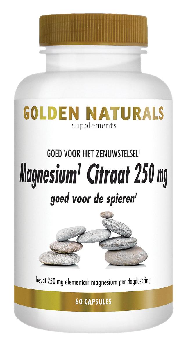 Golden Naturals Magnesium Cirate 250 mg (60 vegan capsules) on Productcaster.