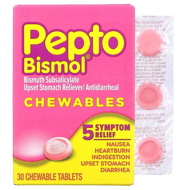 Pepto Bismol, Pepto Bismol Chewables, 30 Chewable Tablets on Productcaster.