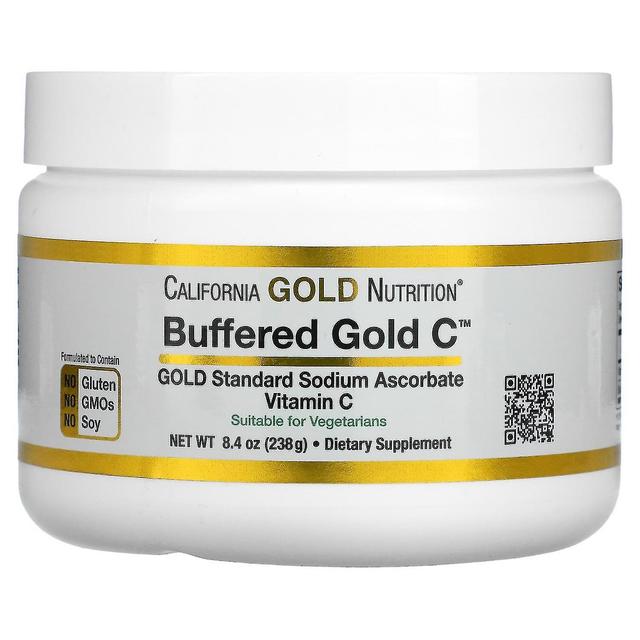 California Gold Nutrition, Ouro tamponada C, Vitamina C não ácida em pó, Ascorbato de sódio, 8,40 oz ( on Productcaster.