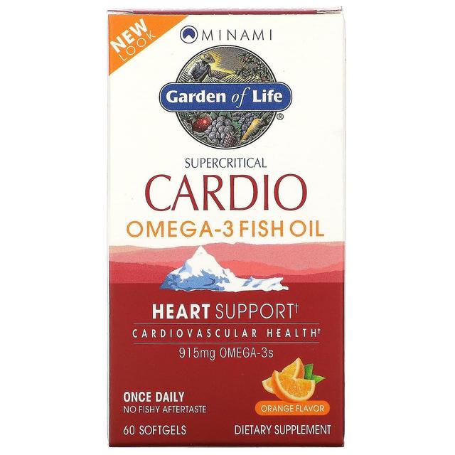 Minami Nutrition, Supercritical Cardio, Omega-3 Fish Oil, Orange Flavor, 915 mg , 60 Softgels on Productcaster.