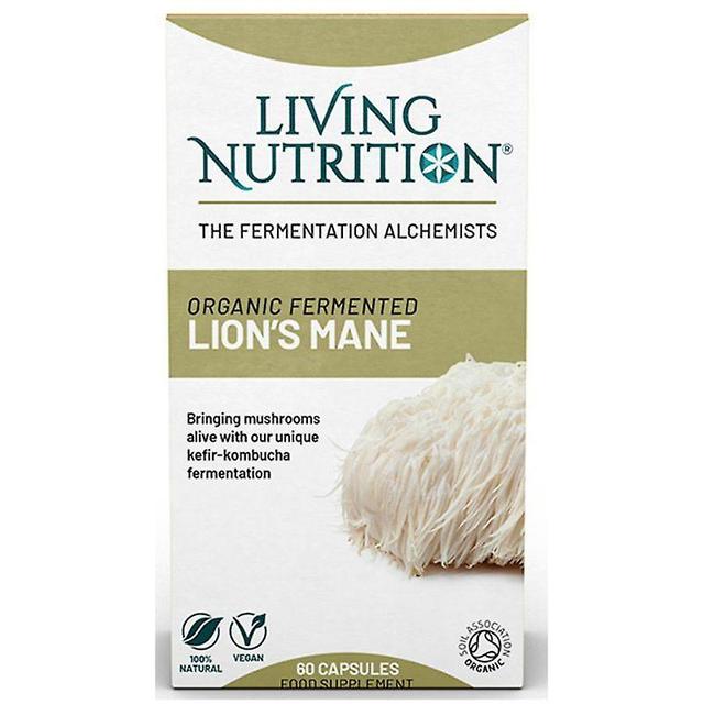 Living Nutrition Organic Fermented Lion's Mane Caps 60 (LN2102) on Productcaster.