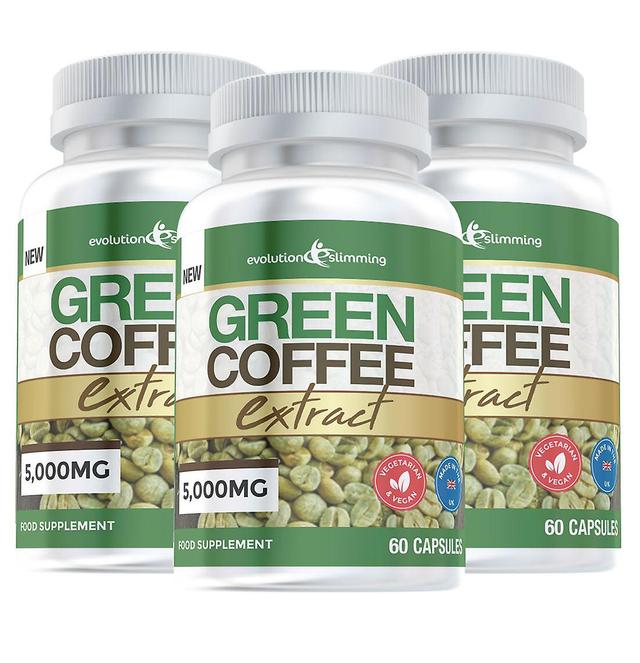 Evolution Slimming Green Coffee Bean Extract 5,000mg - 180 Capsules - Vetverbrander - Evolution Afslank on Productcaster.