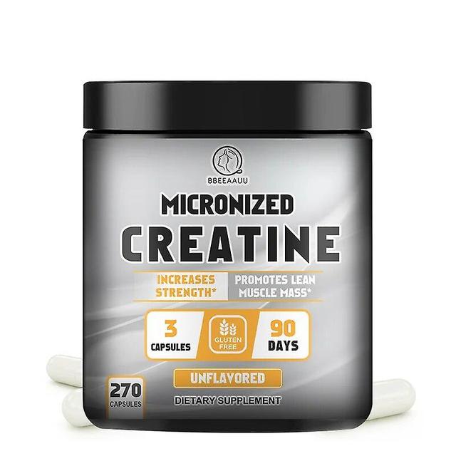 Eccpp Monohydrate Creatine Capsules Improve Energy Endurance Performance Enhance Athletic Muscle Growth For Adults Gym 270pcs on Productcaster.