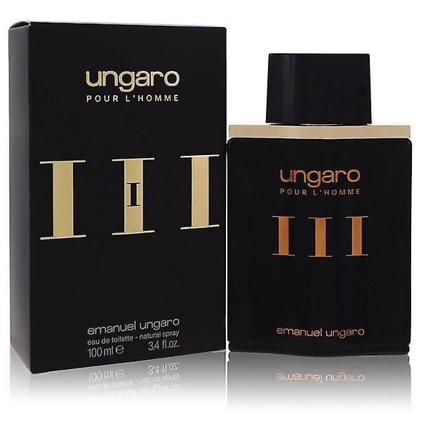 Ungaro III Eau De Toilette Spray (ny emballasje) 3.4 oz for menn Amber on Productcaster.