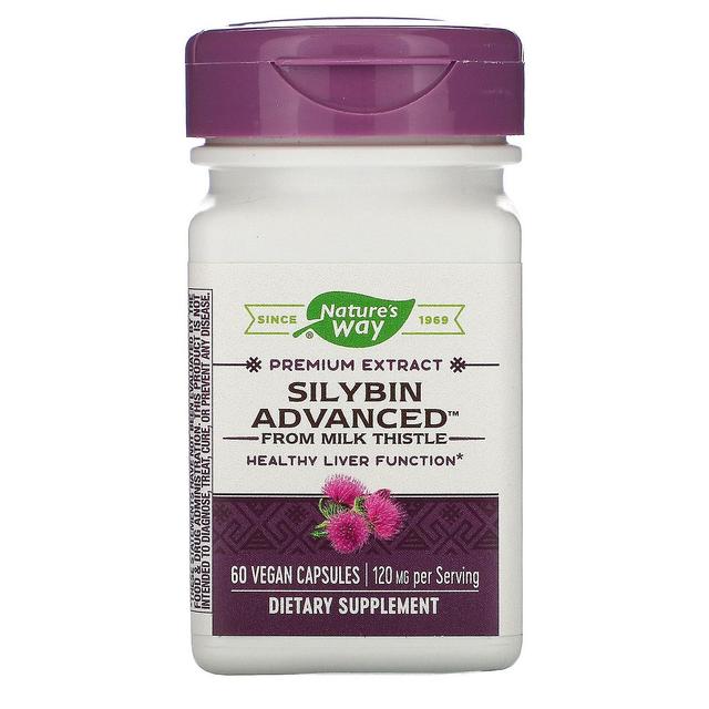 Nature's Way, Silybin Advanced de Cardo de Leite, 120 mg, 60 Cápsulas Veganas on Productcaster.