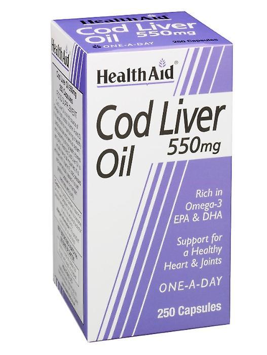 Health Aid Cod Liver Oil 550mg (Vit A,D,E,EPA/DHA), 250 Capsules on Productcaster.