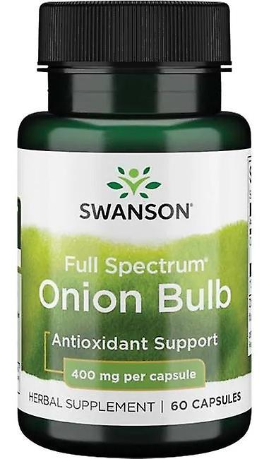 Swanson Full Spectrum Onion Bulb 400 mg 60 Capsule on Productcaster.