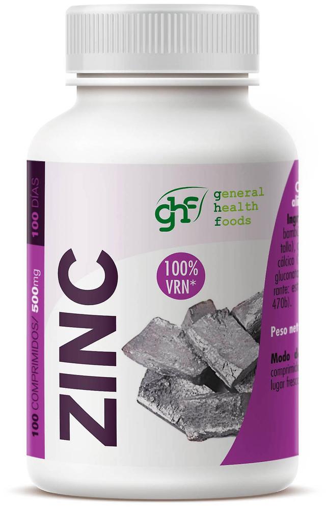 General Health Foods GHF Zinc 100% 500mg 100 Tablets 70 gr on Productcaster.