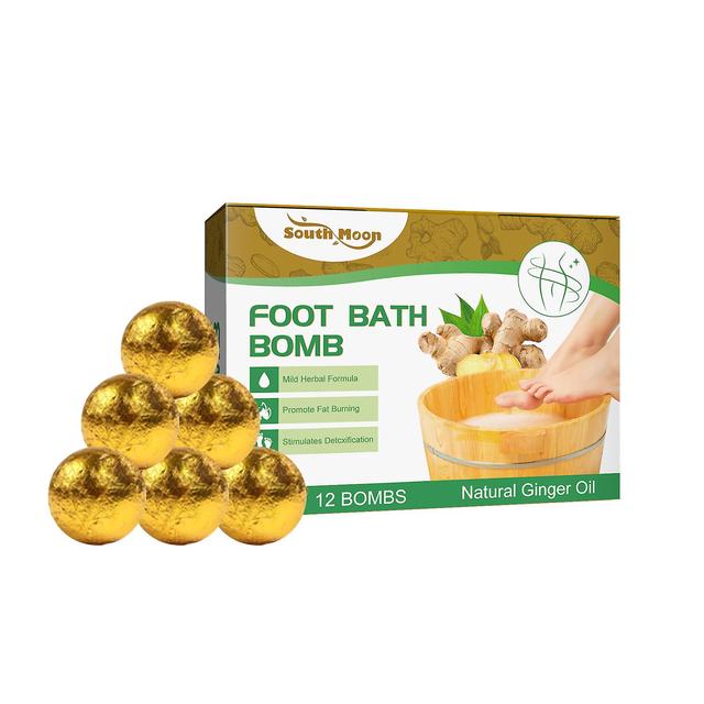 12pcs Ginger Pediluvio Compresse Ingredienti naturali Foot Soak Tablets per Foot Spa Massaggio professionale Impostazione predefinita on Productcaster.