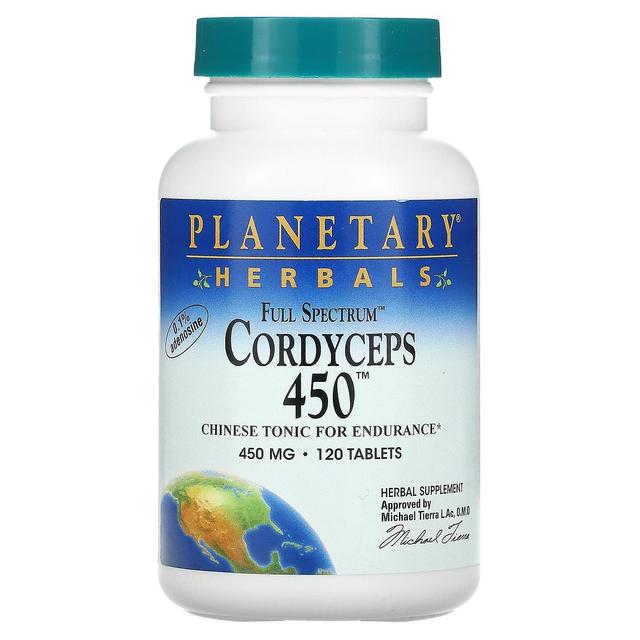 Planetary Herbals Planetenkräuter, Vollspektrum Cordyceps 450, 225 mg, 120 Tabletten on Productcaster.