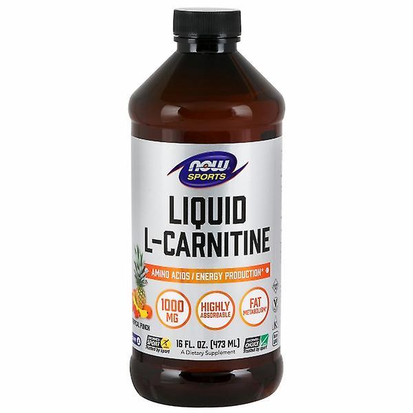 Now Foods L-Carnitine, Liquid Tropical Punch 16 OZ (Pack of 3) on Productcaster.