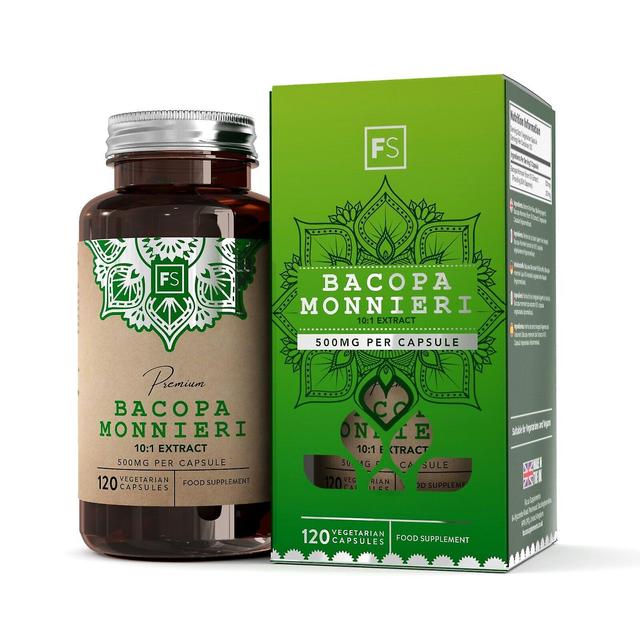 Focus Supplements Bacopa Monnieri (500mg) 120 Capsules 3 Bottles (360 Capsules) on Productcaster.