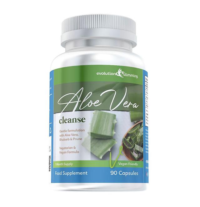 Aloe Vera Cleanse Suitable For Vegetarians and Vegans - 90 Capsules - Colon Cleanser - Evolution Slimming on Productcaster.