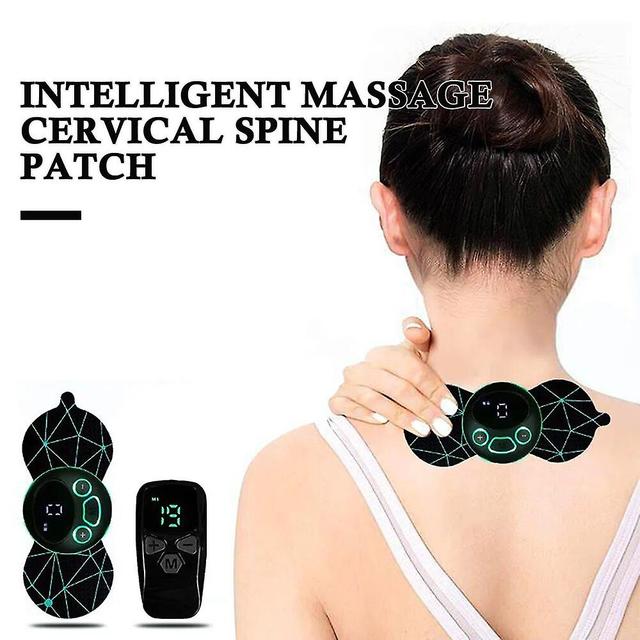 Jelivey Parche De Masaje De Vrtebra Cervical Ajustable, 8 Modos, Alivio Del Dolor Muscular, Instrumento De Masaje De Cuello, Herramienta De Relajac... on Productcaster.