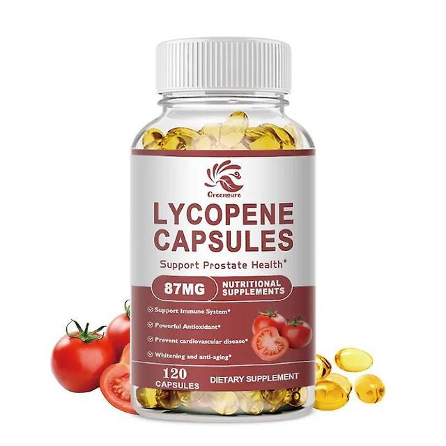 Visgaler Lycopene Capsules Tomato Extract Protect Prostate Increases Physical Strength, Supplement Energy Enhance Immunit 1 Bottle 120 pills on Productcaster.