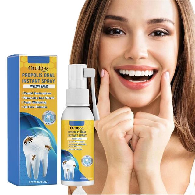 Flye Propolis Oral Instant Spray Propolis Oral Health Spray Propolis Oral Spray Fresh Breath Spray 30ml FLYE4143 Blue Free Size on Productcaster.