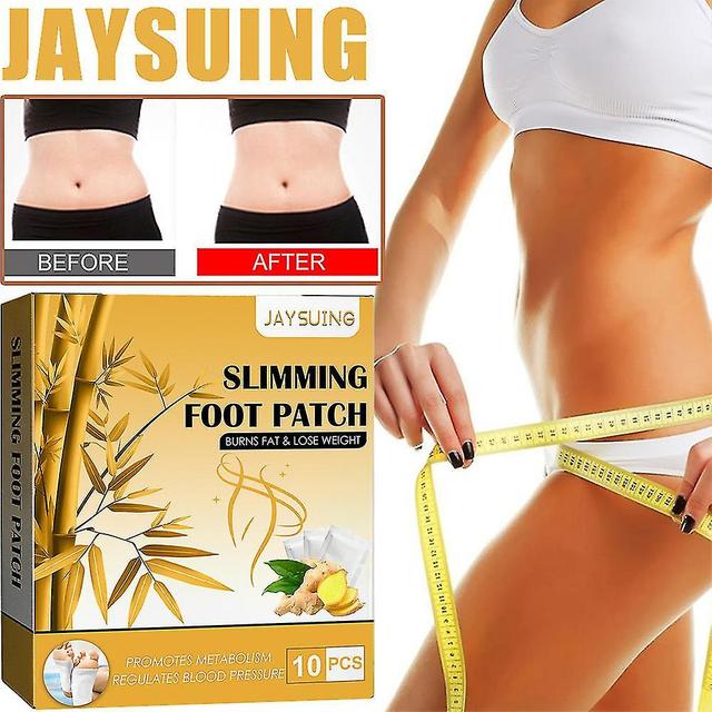 Hitoor Ginger Detox Foot Patch Body Slimming Patches Sleep Improving Foot Patch Burns Fat and Lose Weight on Productcaster.