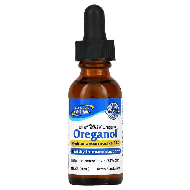 North American Herb & Spice Co., Oreganol, Oil of Wild Oregano, 1 fl oz (30 ml) on Productcaster.