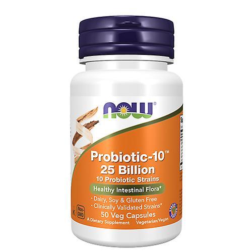 Now Foods Probiotic-10, 25 Billion 50 Vcaps (Pack of 6) on Productcaster.