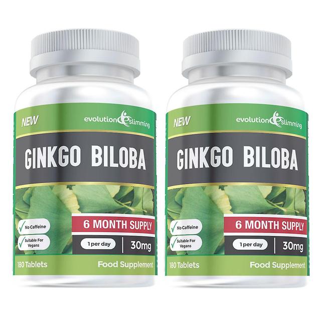 Ginkgo Biloba Tabletki - 6 miesięcy Dostawa - 360 tabletek - Evolution Slimming on Productcaster.