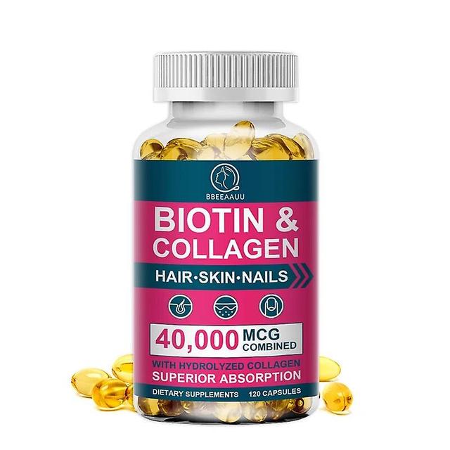 Bbeeaauu Biotin för hårväxt Starka rötter Skydda naglar och leder Främja bentillväxt Hälsa Ty Anti-aging Hår Restorerhuamade Huamade 120pcs on Productcaster.