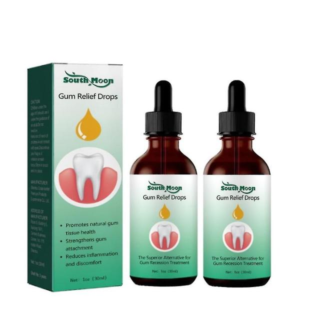 1-3pcs Gum Regrowth Drops, Natural Gum Restore Liquid Mouthwash, Gum Therapy Gel Receding Gum Repair Treatment New Hk 2pcs on Productcaster.