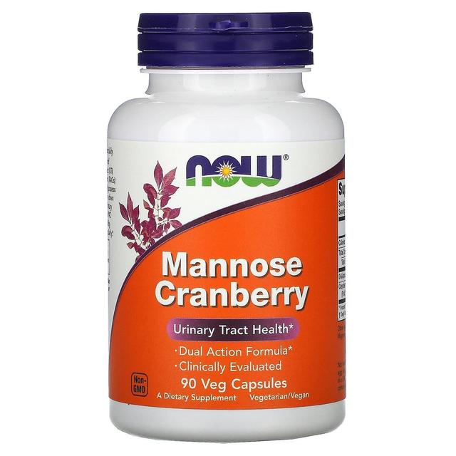 NOW Foods NOW Alimentos, Cranberry Manose, 90 Cápsulas Vegetais on Productcaster.