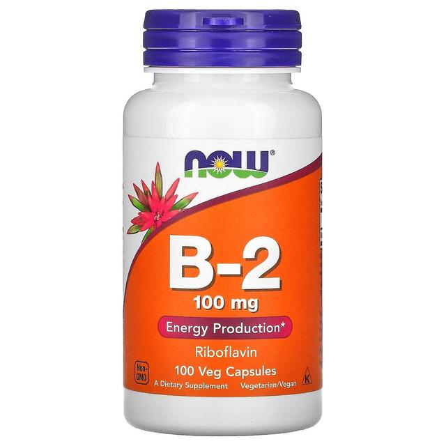 NOW Foods, B-2, 100 mg, 100 Veg Capsules on Productcaster.