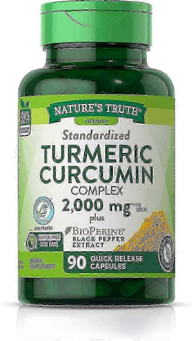 Nature's Truth Nature's sandhed standardiseret gurkemeje curcumin kompleks, 2000 mg, kapsler, 90 ea on Productcaster.