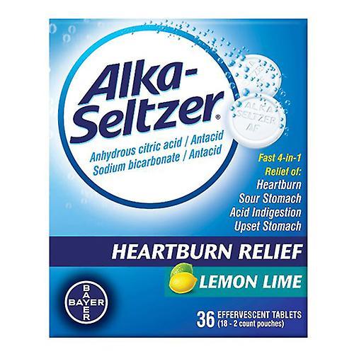 Alka-Seltzer Effervescent Tablets Lemon Lime, 36 Tabs (Pack of 1) on Productcaster.