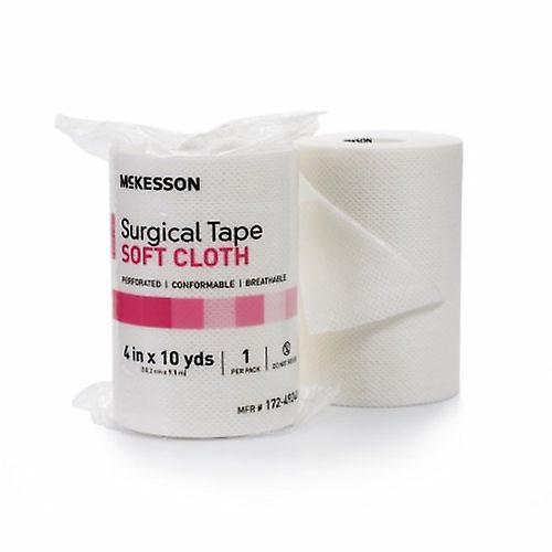 McKesson Medical Tape Cloth 4 Inch X 10 Yard White NonSterile, Count of 1 (Pack of 1) on Productcaster.